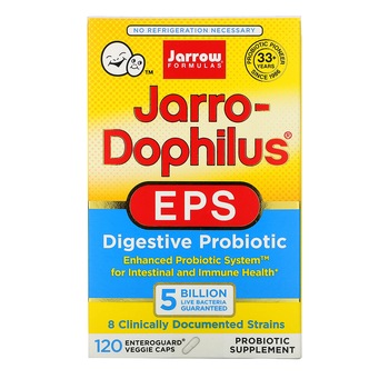 Supliment alimentar Jarrow Formulas Jarro-Dophilus EPS 5 Billion, 120 Capsule Supliment alimentar Jarrow Formulas Jarro-Dophilus EPS 5 Billion, 120 Capsule