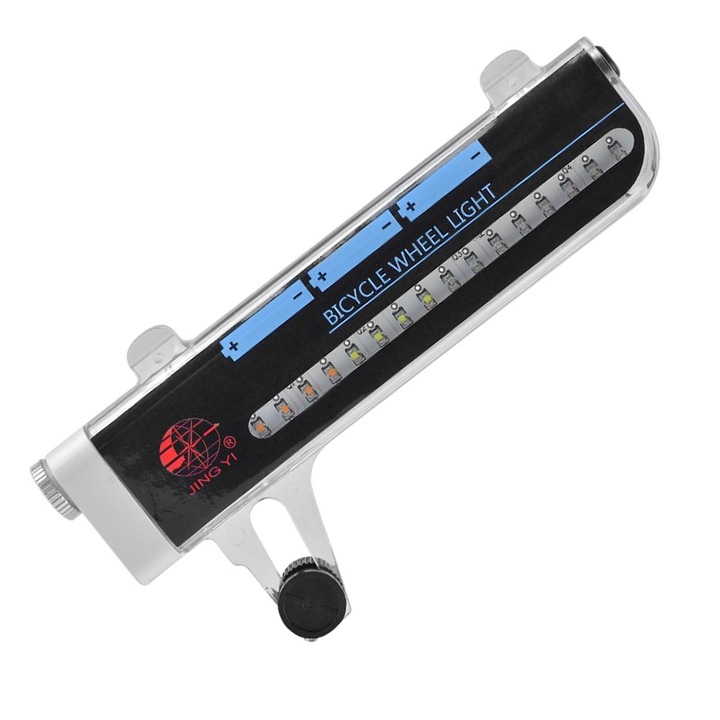 Lumini spite bicicleta, ProCart, LED multicolor cu 30 moduri iluminare, senzor lumina si miscare, baterii AAA