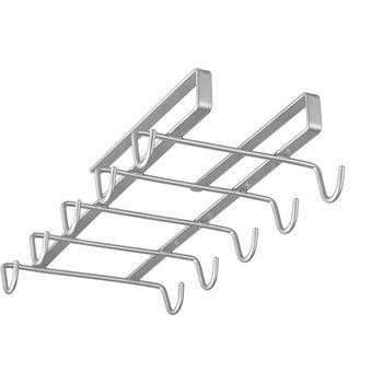 Suport 10 cani sau cesti de cafea, suspendat, gri, 140x280x60 mm Suport 10 cani sau cesti de cafea, suspendat, gri, 140x280x60 mm