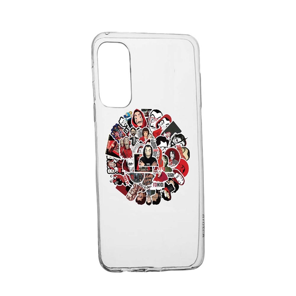 Husa Silicon La Casa De Papel, Compatibila Cu Xiaomi Poco M3 Pro 5G / 4G, rezistenta la uzura, anti-alunecare, 715