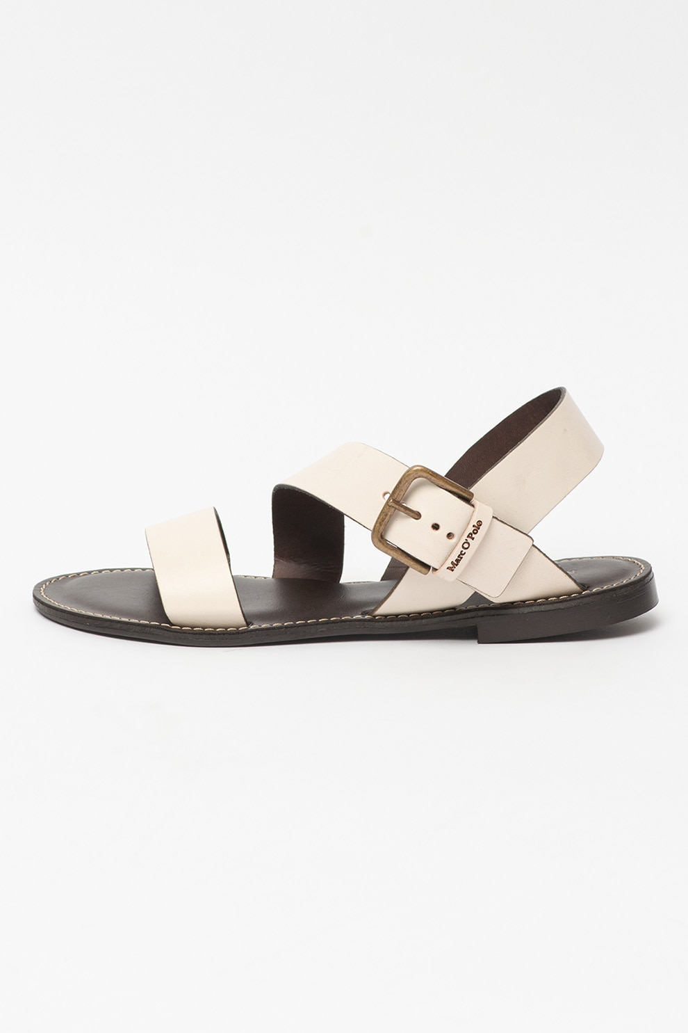 Marc O'Polo, Sandale de piele cu cusaturi contrastante
