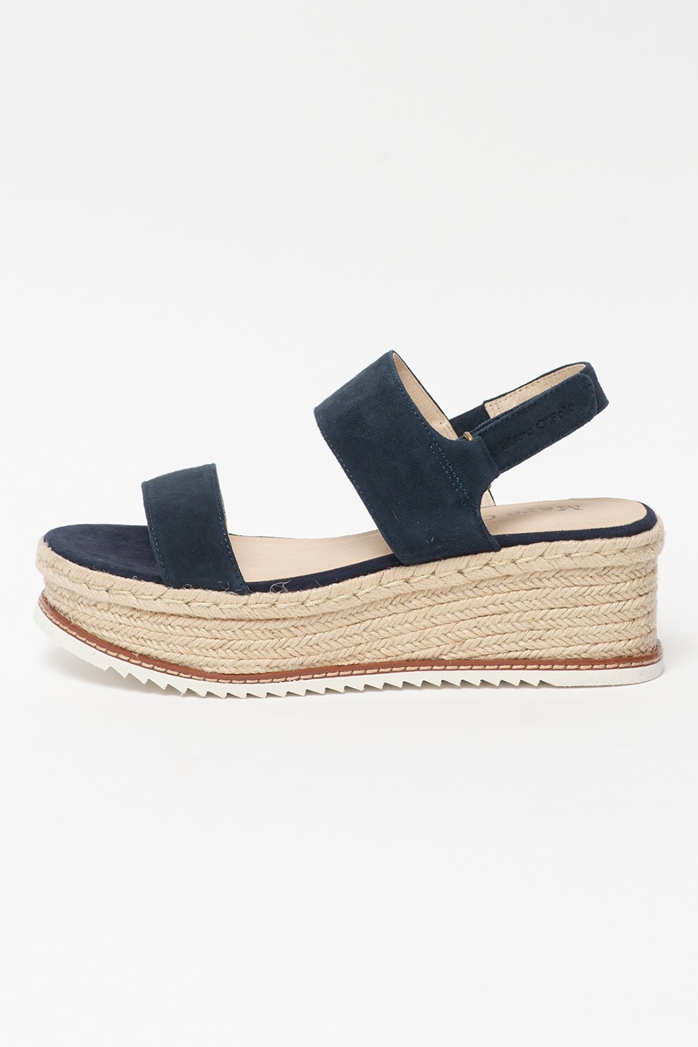 Marc O'Polo, Sandale wedge de piele intoarsa