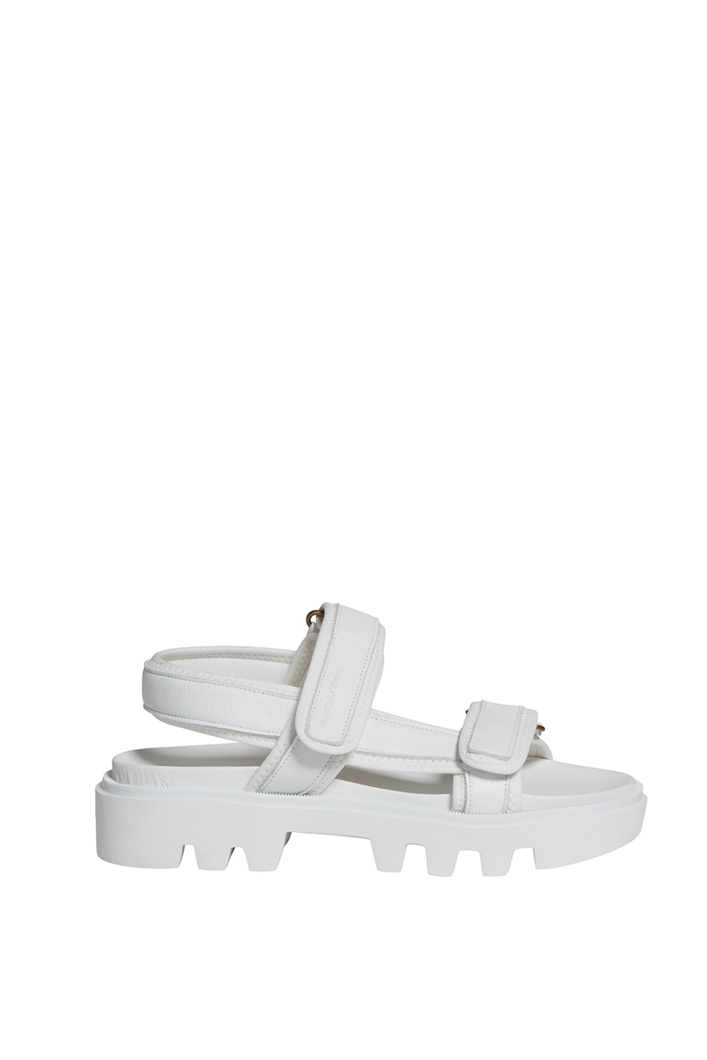 Marc O'Polo, Sandale de piele si neopren cu velcro