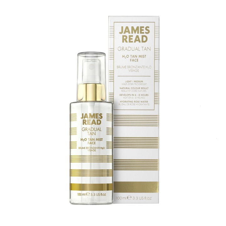 Spray autobronzant gradual pentru fata James Read - H2O Tan Mist Face 100ml