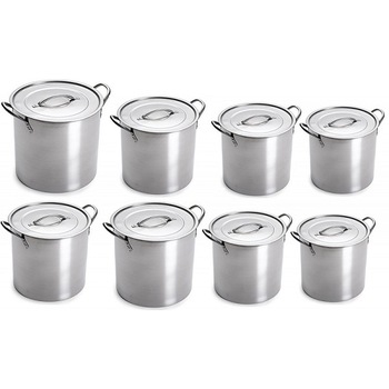 Set 8 Oale Inox cu 8 capace inox,Triberg,GD8,Argintiu lucios Set 8 Oale Inox cu 8 capace inox,Triberg,GD8,Argintiu lucios