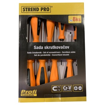Set surubelnite Strend Pro SD9971, drepte si in cruce, 8 piese, Cr-V Set surubelnite Strend Pro SD9971, drepte si in cruce, 8 piese, Cr-V