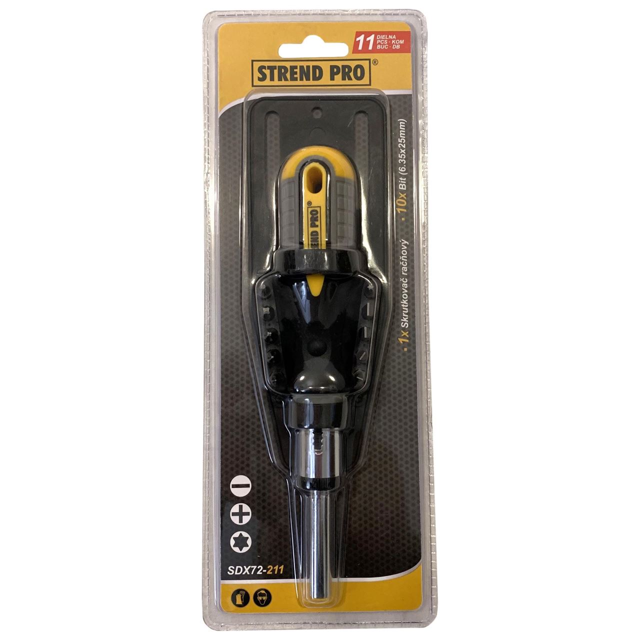 Set biti cu antrenor Strend Pro Premium SDX72-211, drepte, cruce, stea, 11 piese, Cr-V