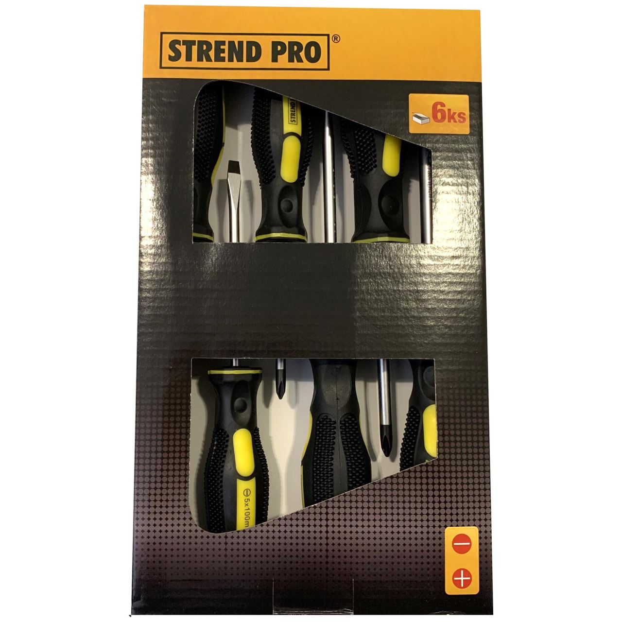 Set surubelnite Strend Pro SD9963, drepte si in cruce, 6 piese, Cr-V