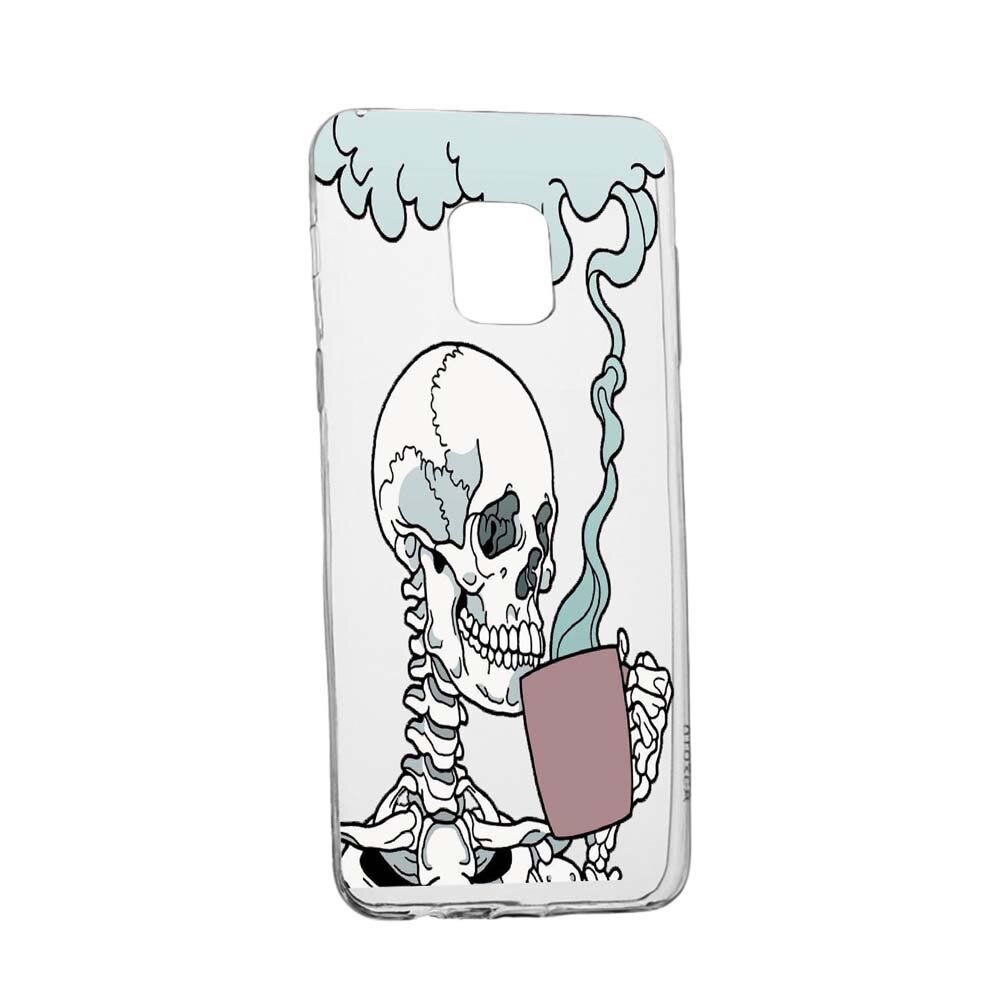 Husa Thinking Skull, pentru Xiaomi Redmi Note 9, rezistenta la uzura, anti-alunecare, 252