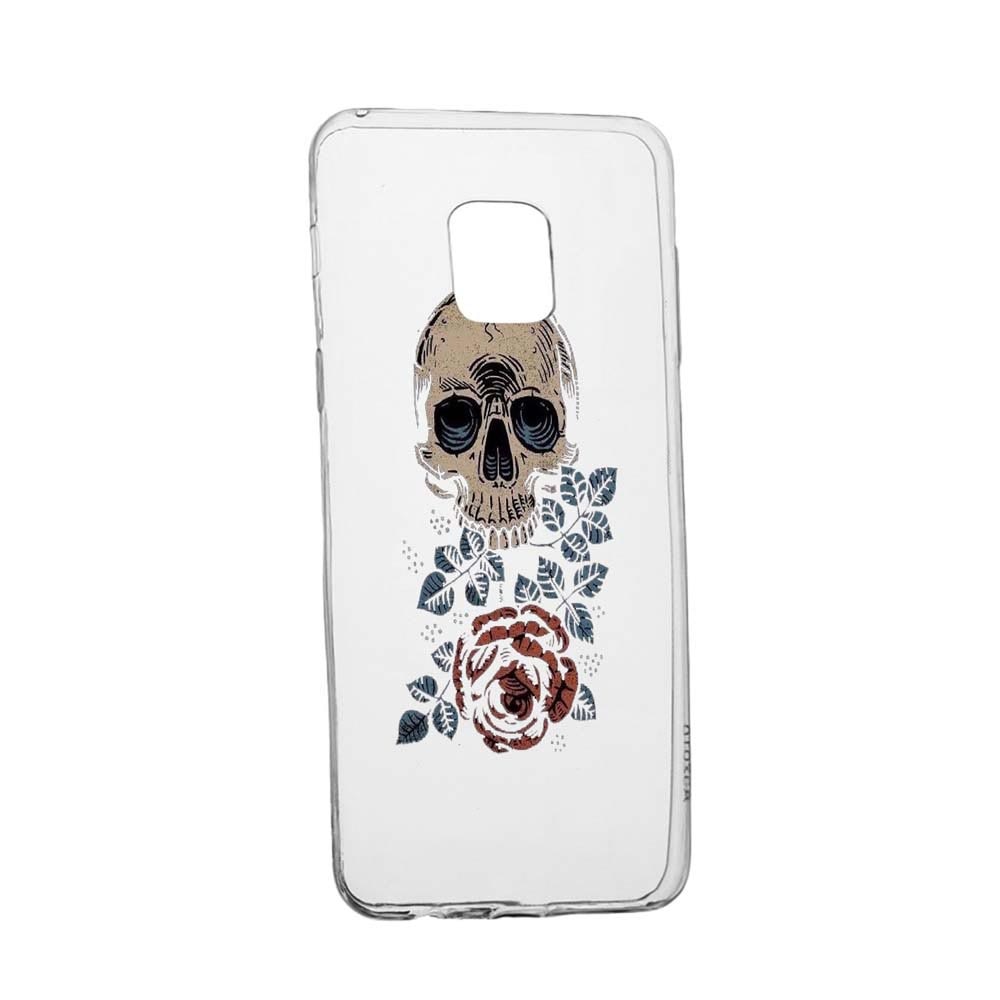 Husa Silicon Skull, Rose, Compatibila cu Xiaomi Poco X3 Pro, rezistenta la uzura, anti-alunecare, 251