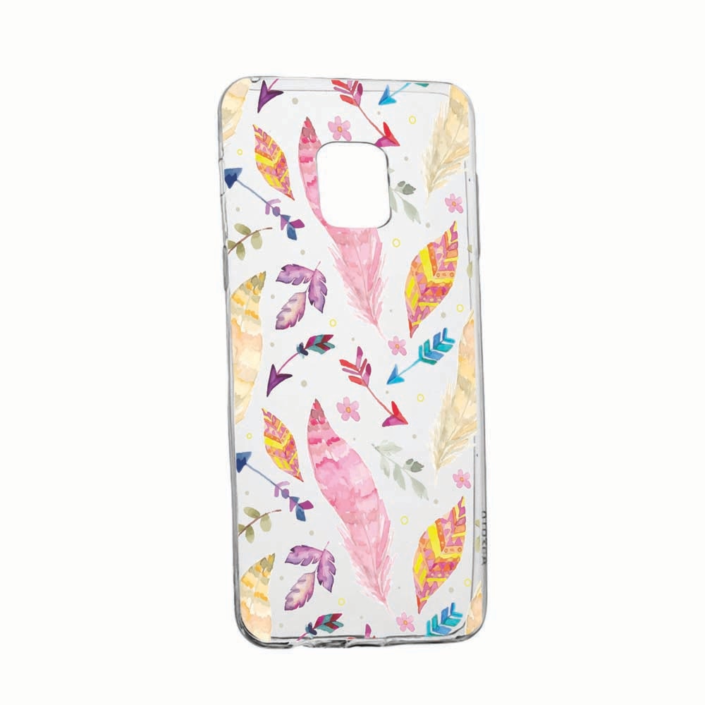 Husa pentru Xiaomi Redmi Note 9, Feathers, rezistenta la uzura, anti-alunecare, 68