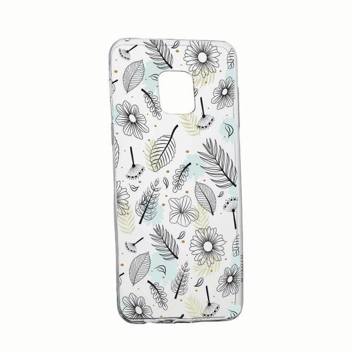 Husa pentru Xiaomi Redmi Note 9, Flori, rezistenta la uzura, anti-alunecare, 81