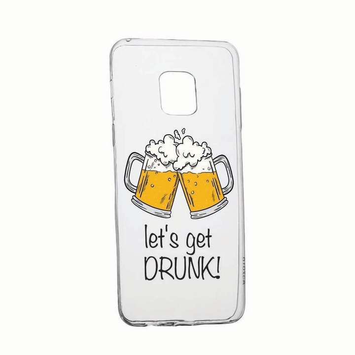 Husa pentru Xiaomi Redmi Note 9, rezistenta la uzura, anti-alunecare, Let`s Get Drunk, 170