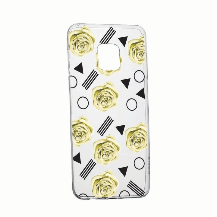 Husa Silicon Compatibila cu Xiaomi Poco X3 (NFC) / Poco X3, Yellow Rose, rezistenta la uzura, anti-alunecare, 137