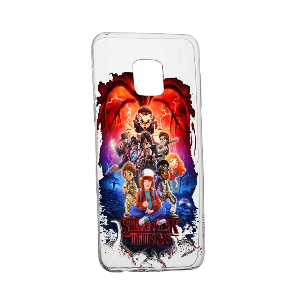 Husa Stranger Things, pentru Xiaomi Redmi Note 9, rezistenta la uzura, anti-alunecare, 377