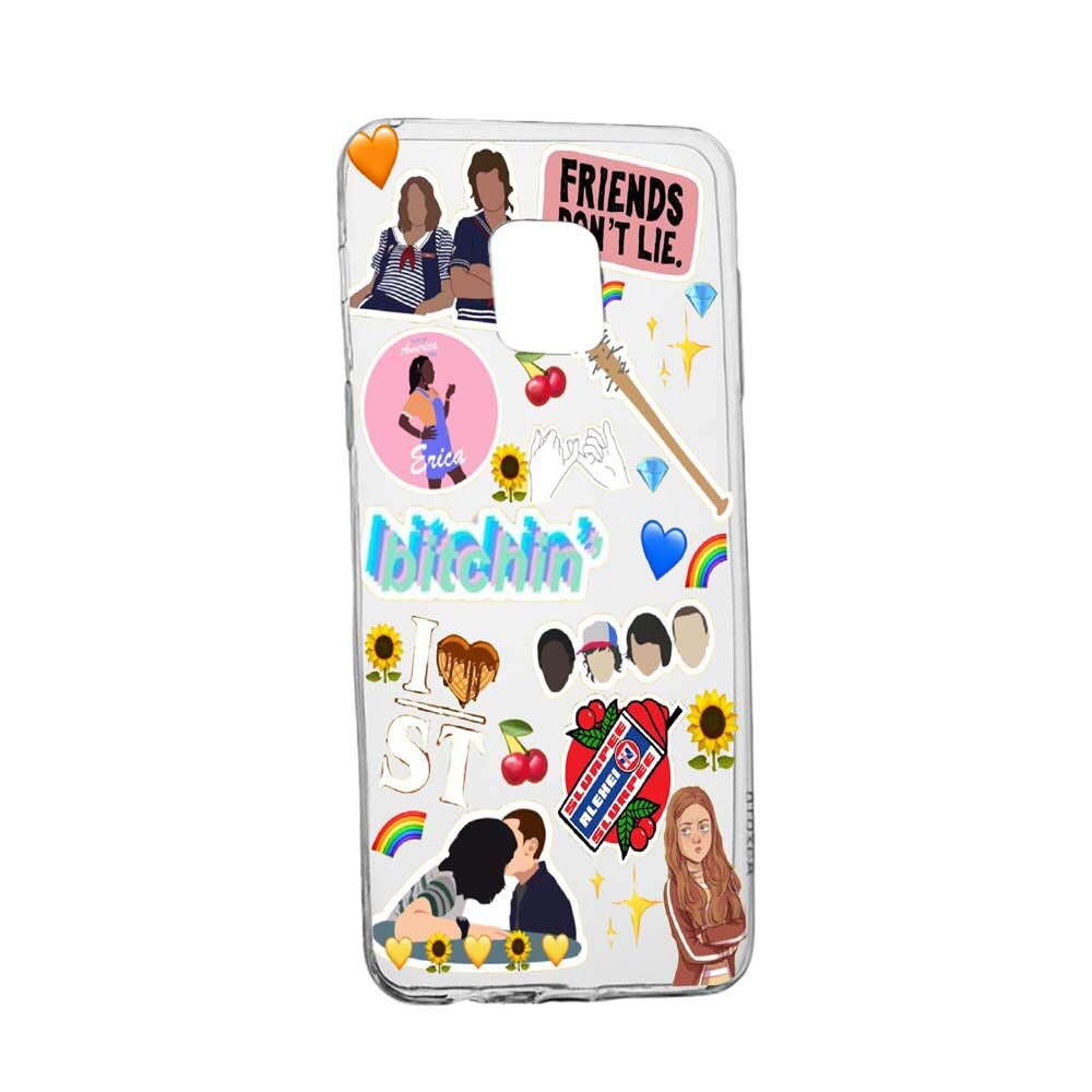 Husa Stranger Things, pentru Xiaomi Redmi Note 9, rezistenta la uzura, anti-alunecare, 376