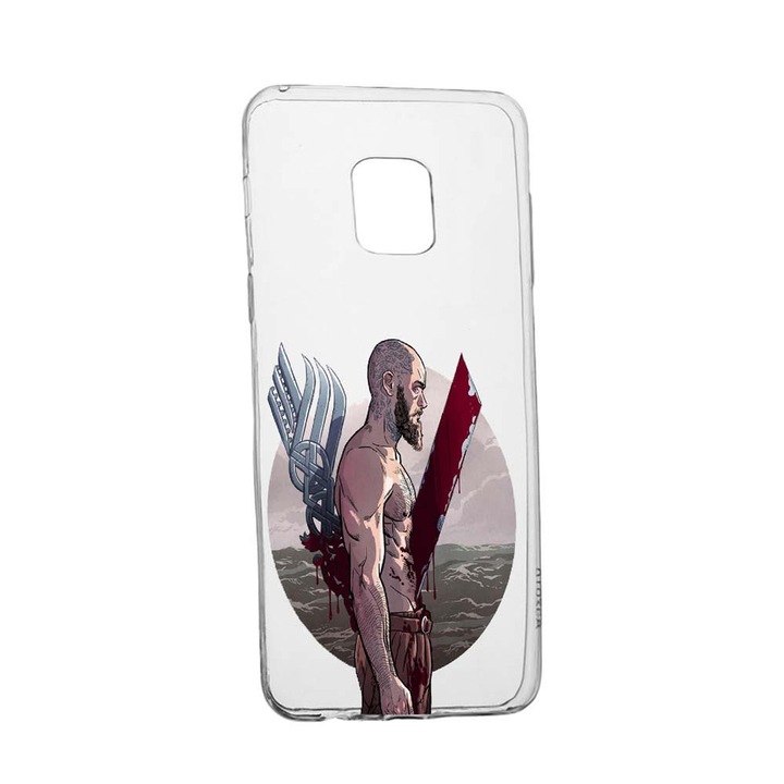 Husa Silicon Vikings Ragnar Lothbrok Movie, Compatibila cu Xiaomi Poco X3 (NFC) / Poco X3, rezistenta la uzura, anti-alunecare, 455