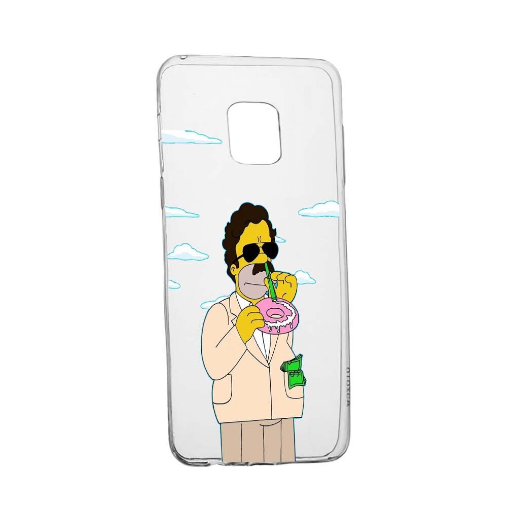 Husa Narcos Simpson, Movie pentru Xiaomi Redmi Note 9, rezistenta la uzura, anti-alunecare, din silicon Premium, 440