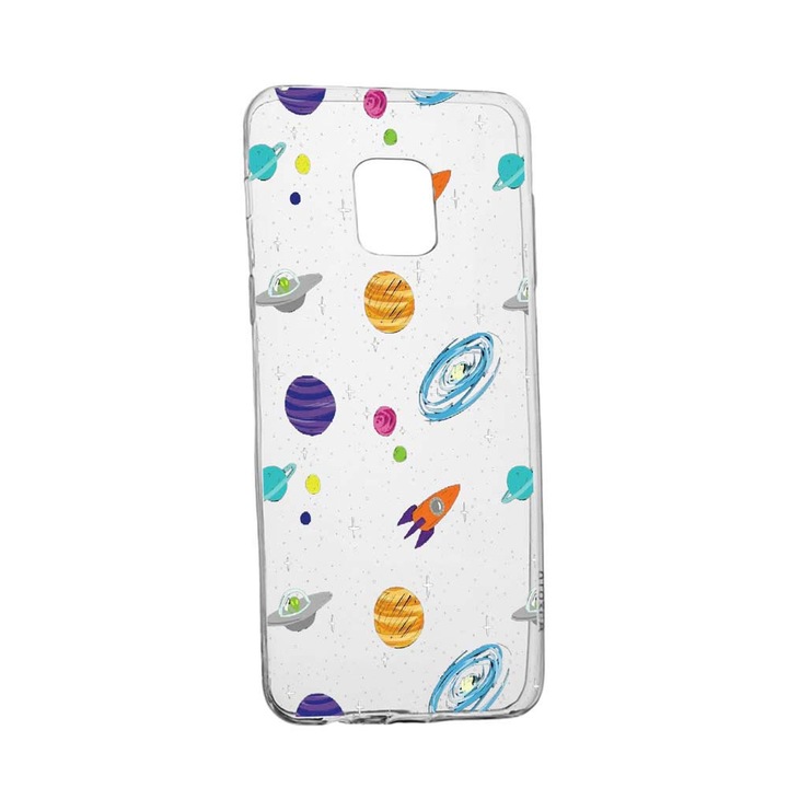 Husa Universe, Planeta, pentru Xiaomi Redmi Note 9, rezistenta la uzura, anti-alunecare, din silicon Premium, 466