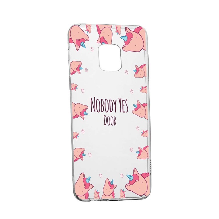 Husa Silicon Unicorn - Nobody yes, Compatibila cu Xiaomi Poco X3 (NFC) / Poco X3, rezistenta la uzura, anti-alunecare, 523