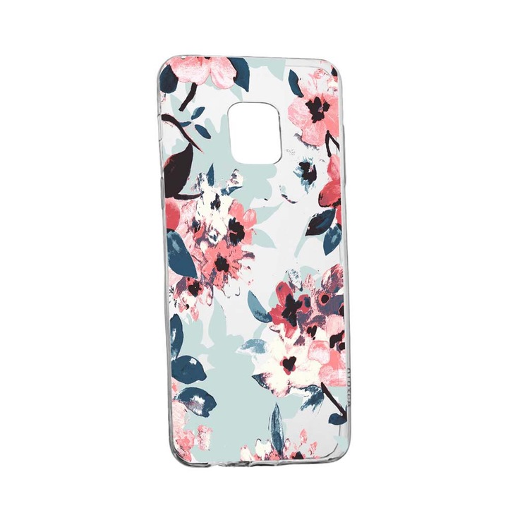 Husa Flori, culorile de pastel, pentru Xiaomi Redmi Note 9, rezistenta la uzura, anti-alunecare, din silicon Premium, 508