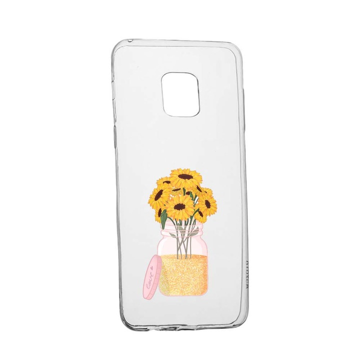 Husa Floarea-soarelui, pentru Xiaomi Redmi Note 9, rezistenta la uzura, anti-alunecare, din silicon Premium, 639