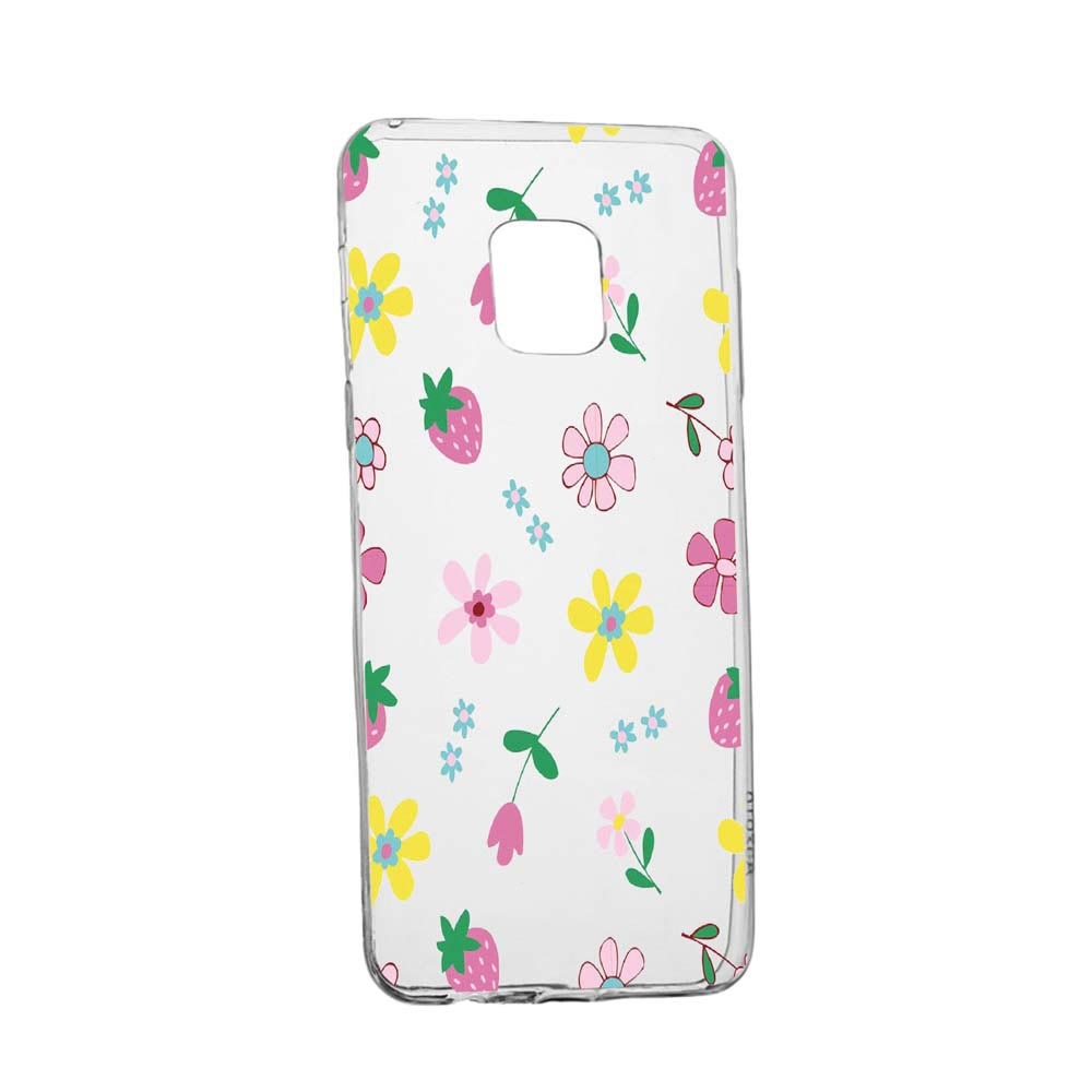 Husa Flowers, pentru Xiaomi Redmi Note 9, rezistenta la uzura, anti-alunecare, din silicon Premium, 687