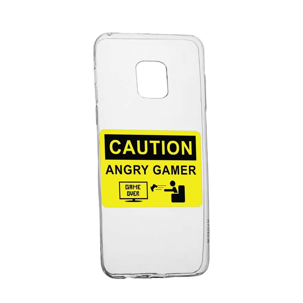 Husa Silicon Angry Gamer, Compatibila cu Xiaomi Poco X3 Pro, rezistenta la uzura, anti-alunecare, 673