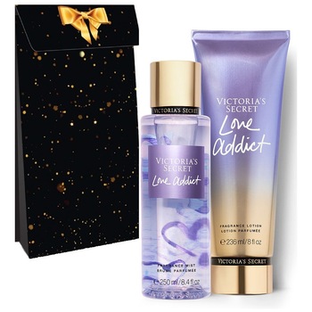 Set Victoria Secret, Love Addict, Spray de corp 250 ml si Lotiune de corp 236 ml Set Victoria Secret, Love Addict, Spray de corp 250 ml si Lotiune de corp 236 ml