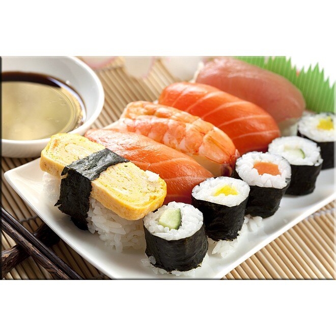Tablou DualView Startonight Sushi, luminos in intuneric, 60 x 90 cm
