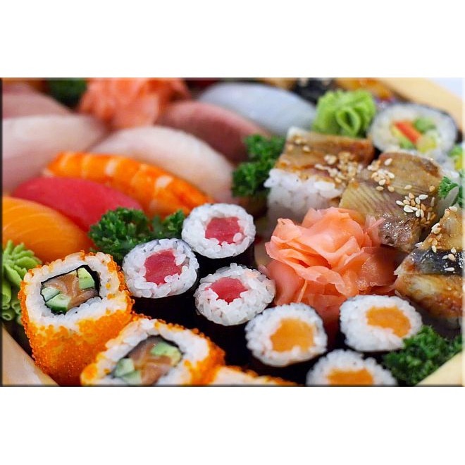 Tablou DualView Startonight Specialitati japoneze, luminos in intuneric, 40 x 60 cm