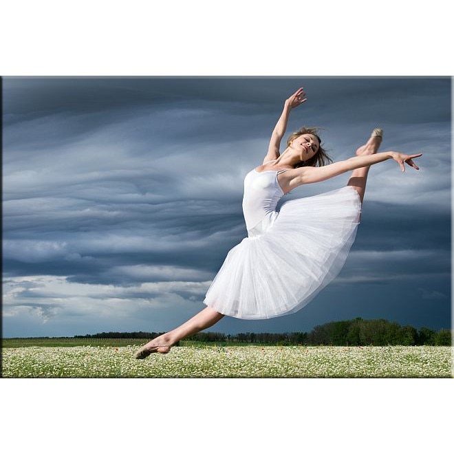 Tablou DualView Startonight Balerina, luminos in intuneric, 20 x 30 cm