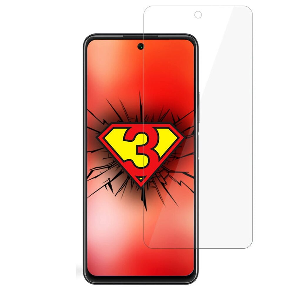 Folie Protectie Sticla Flexibila 3MK pentru Huawei P Smart 2021, Structura Incasabila, 7H, 0.3 mm, Transparenta