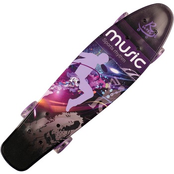 Penny Board Action One cu roti luminoase 22'', ABEC-7, PU, Aluminium truck, 90 KG Music Rhythm Penny Board Action One cu roti luminoase 22'', ABEC-7, PU, Aluminium truck, 90 KG Music Rhythm