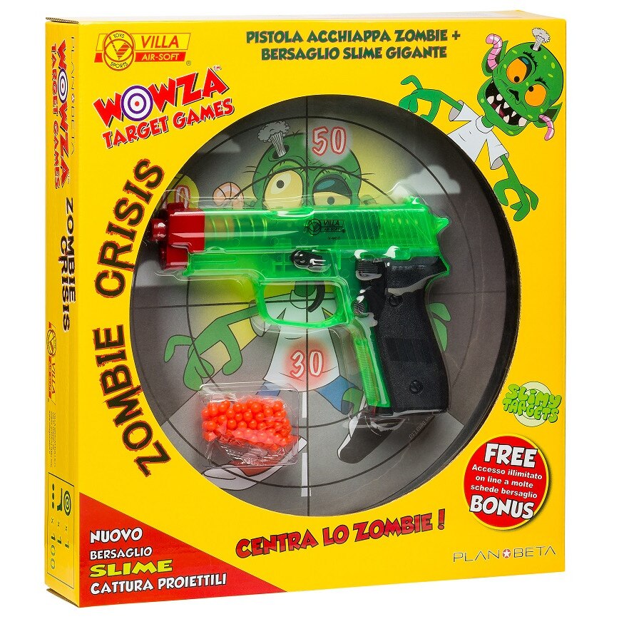 Детска играчка VILLA GIOCATTOLI, комплект ZOMBIE CRISIS - мишена и ...