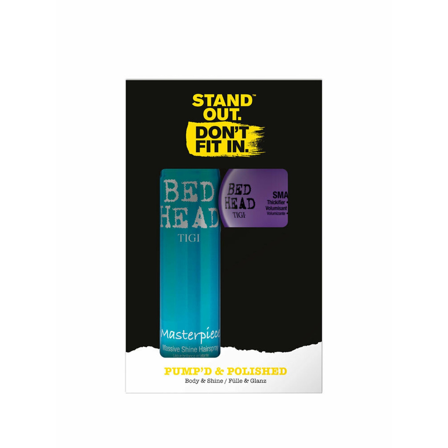 Pachet Fixativ, 340 ml + Crema, 200 ml Tigi Bed Head Pump'd & Polished
