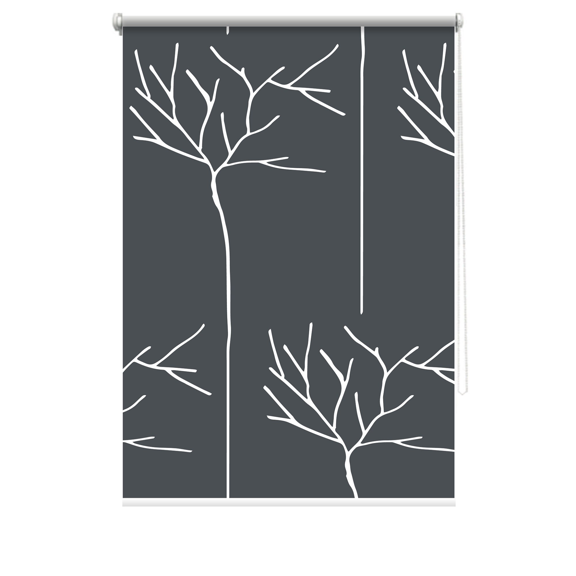 Rulou textil cu print, opac, verso alb, Neutral 3, multicolor, 80x150 cm