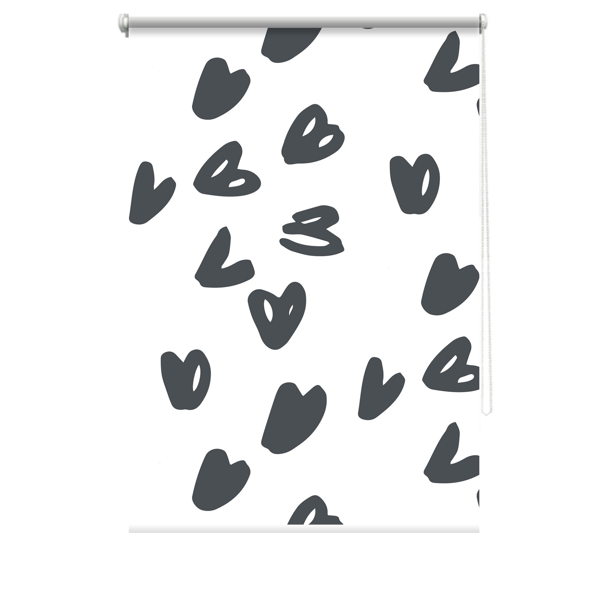 Rulou textil cu print, opac, verso alb, Neutral 1, multicolor, 62x150 cm