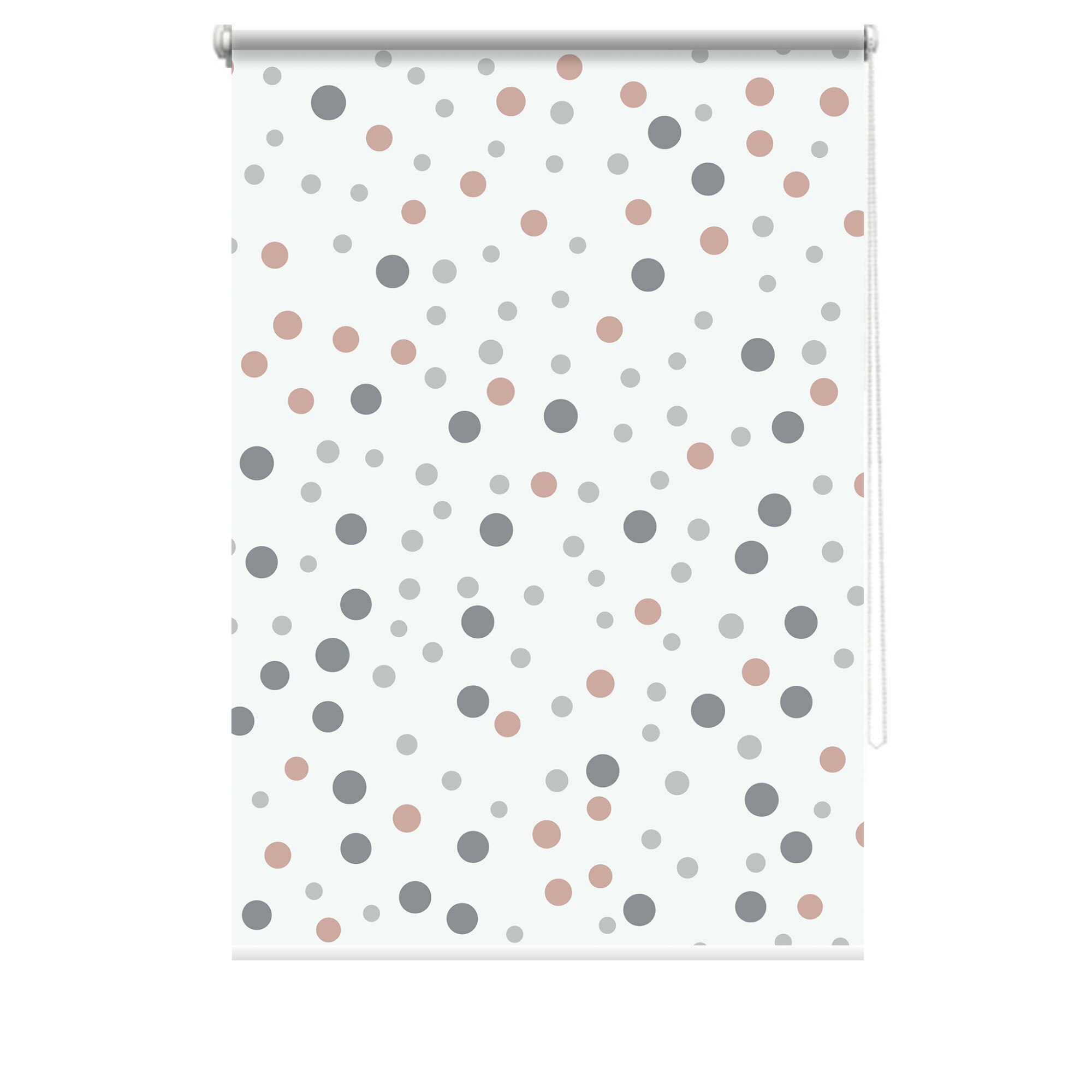 Rulou textil cu print, opac, verso alb, Glam 2, multicolor, 62x150 cm