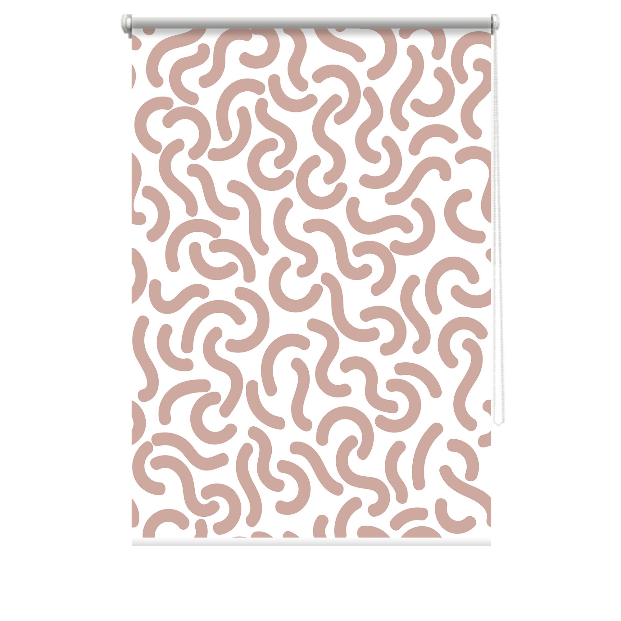 Rulou textil cu print, opac, verso alb, Glam 3, multicolor, 62x150 cm