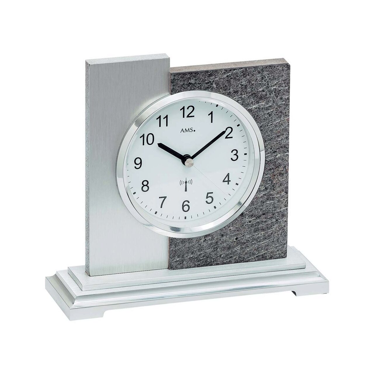 Ceas de masa AMS 5150, Quartz, Alb, Analogic, Modern