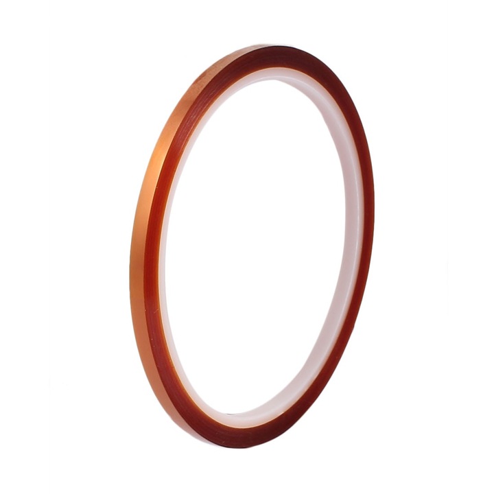 Banda poliamida, kapton, rezistenta la temperaturi inalte, 3mm x 30m