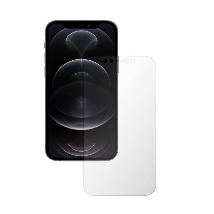 Invisible Skinz UHD önregeneráló képernyővédő fólia Apple iPhone 12 Pro Max készülékhez - Ultra-tiszta szilikon teljes lefedettséggel, teljes kijelzőborítással, ragasztóval és rugalmas