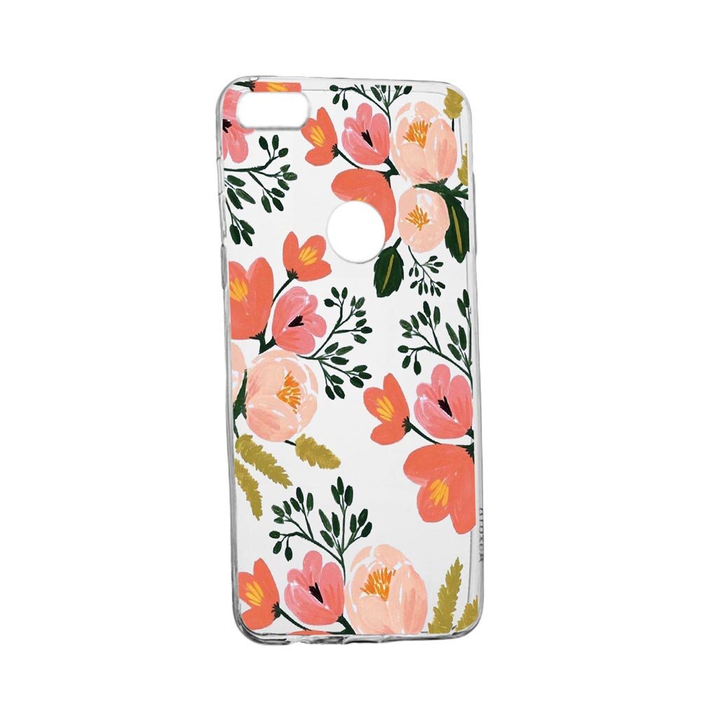 Husa Flori, culorile de pastel, pentru Oppo A12, rezistenta la uzura, anti-alunecare, din silicon Premium, 504