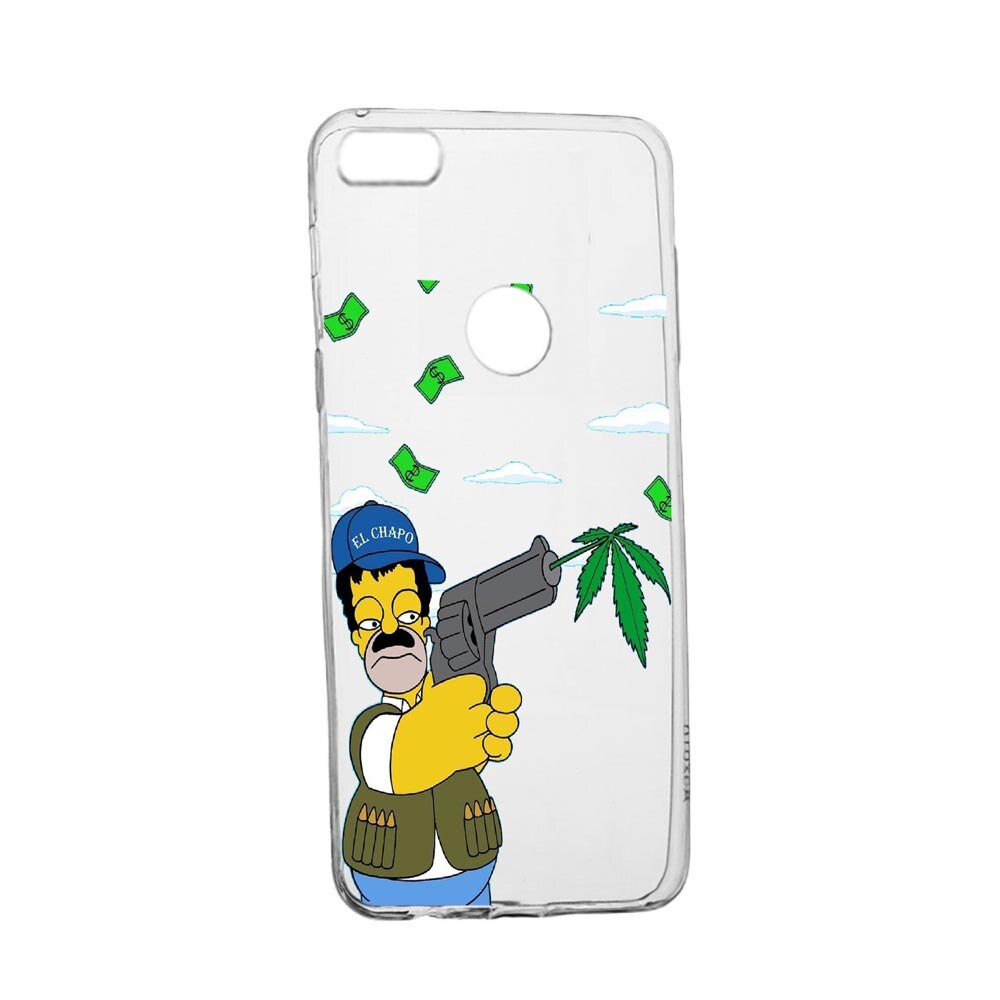 Husa Narcos Simpson, Movie pentru Oppo A12, rezistenta la uzura, anti-alunecare, din silicon Premium, 441