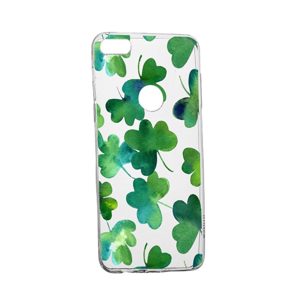 Husa Green leaf, pentru Oppo A12, rezistenta la uzura, anti-alunecare, din silicon Premium, 697