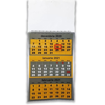 Calendar triptic de perete 2021 Calendar triptic de perete 2021
