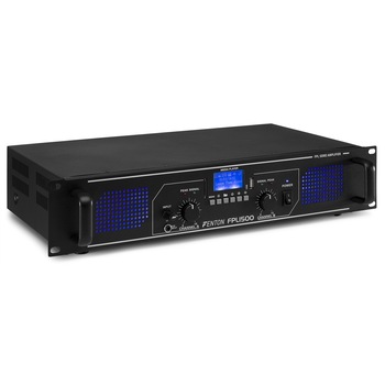 Amplificator digital, 3000W, Bluetooth/USB/EQ, Fenton FPL1500 Amplificator digital, 3000W, Bluetooth/USB/EQ, Fenton FPL1500