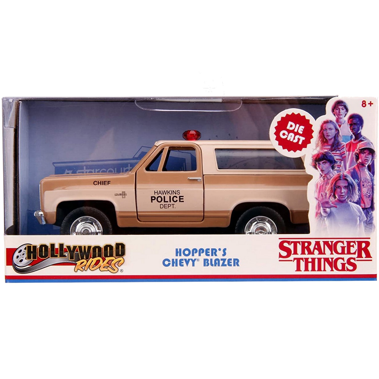 Masinuta diecast Jada Toys - Stranger Things, Hopper's Chevy Blazer 1980, 1:32