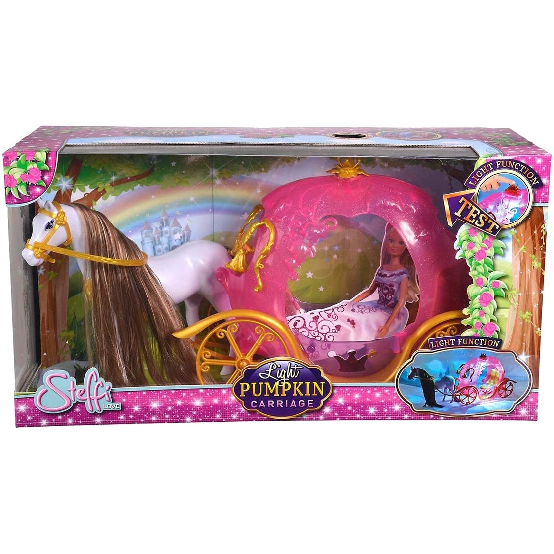 Set de joaca Steffi Love - Caleasca dovlecel, cu lumini